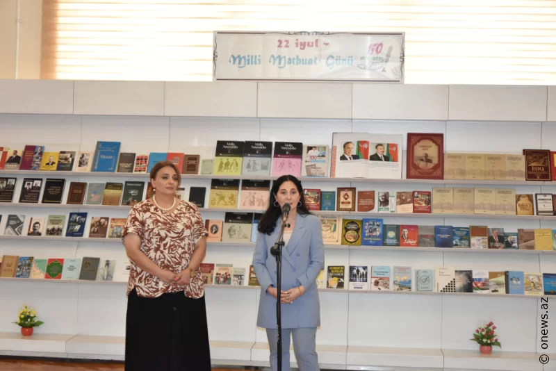 Milli Mətbuatının yaranmasının 150 illik yubileyinə həsr olunmuş kitab sərgisi açıldı