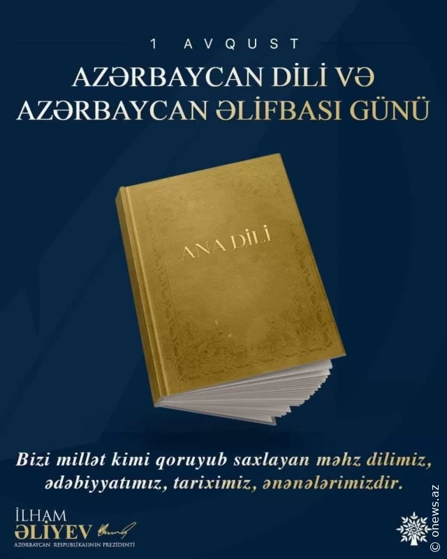 Ana dilimizə hörmət - gələcəyimizə qoyulan ən dəyərli töhfə